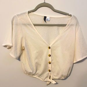 flowy button up shirt